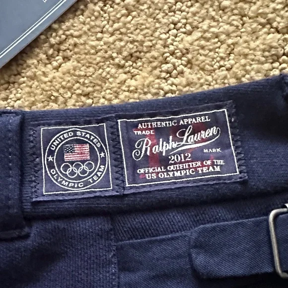 Ralph Lauren Navy and White Athletic Shorts - Picture 4 of 4